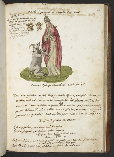 Adja hozzá az MS 17432-t „Joachim of Fiore próféciái és képei a tizenötödik pápáról...” (tinta és szín a papíron) alkotó: Italian School