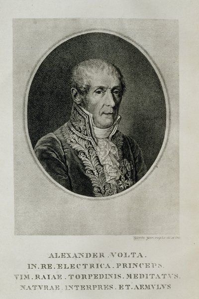Alessandro Giuseppe Antonio Anastasio Volta (1745-1827), a LOpera Alessandro Volta-ból, Milánó, 1927 alkotó: Italian School