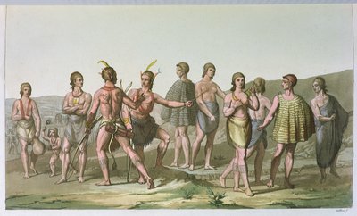 Amerikai indiánok Dél-Karolinából, 1820 körül alkotó: Italian School