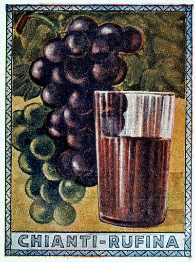 A Chianti Rufina történelmi plakátja alkotó: Italian School