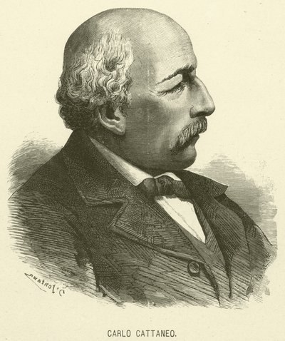 Carlo Cattaneo (metszet) alkotó: Italian School