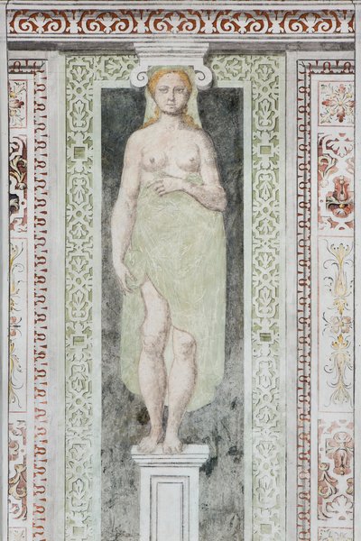 Kariatida (freskó) alkotó: Italian School