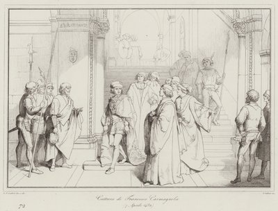 Francesco Carmagnola elfogása alkotó: Italian School