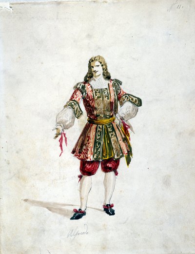 Alfredo karaktere Giuseppe Verdi Traviatájában alkotó: Italian School