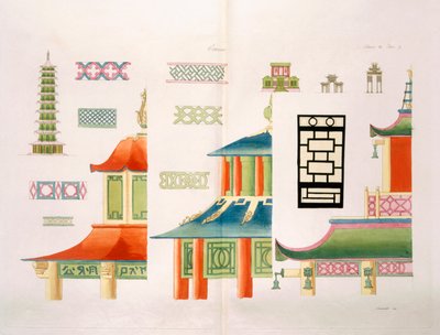 Kínai pagoda design alkotó: Italian School