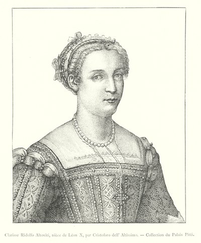 Clarisse Ridolfo Altoviti, Leon X unokahúga, Cristoforo dell 