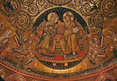Szűz koronázása, 1296 (mozaik) alkotó: Italian School
