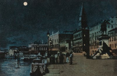 Dózse-palota (színes litográfia) alkotó: Italian School