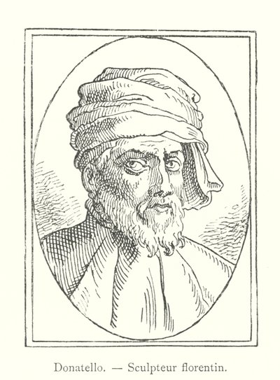 Donatello, firenzei szobrász (metszet) alkotó: Italian School