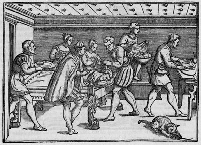 Giovanni Andrea dalla Croce olasz sebész 1574-es metszete "" Della Cirurgia "" "(A műtétről). alkotó: Italian School