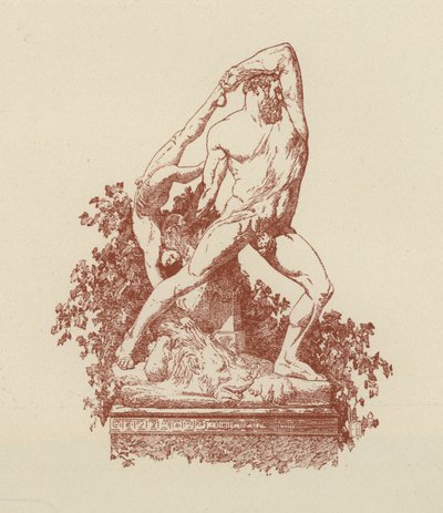 Herkules és Lica Canova (litográfia) alkotó: Italian School