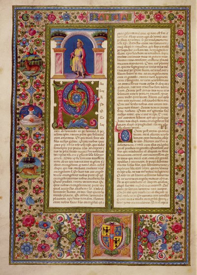 Fol.195v Szent Pál levele Cortinához, a Borso d