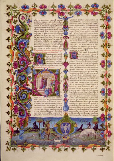 Fol.233v Szent János levele az apostolokhoz, a Borso d