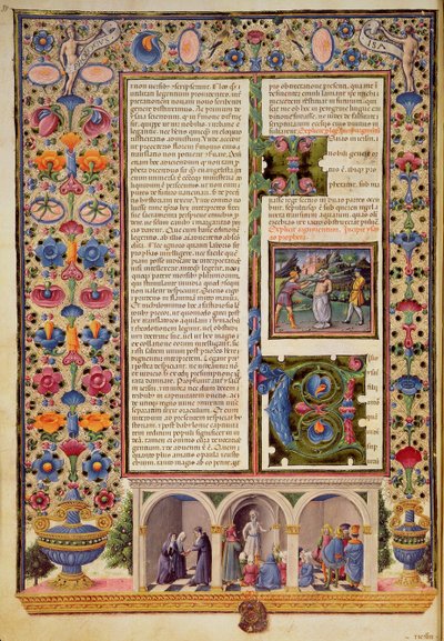 Fol.3v Prológus a próféták könyvéhez (Ézsaiás), a Borso d