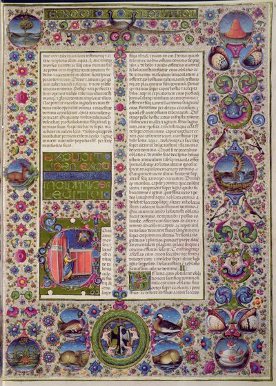 Fol.44r Leviticus nyitószavai, a Borso d