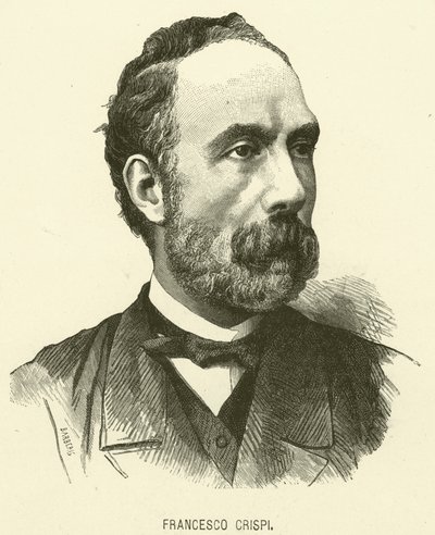 Francesco Crispi (metszet) alkotó: Italian School