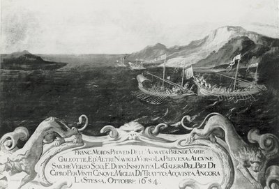 Francesco Morosini (1618-94) egy ciprusi incidensben, 1654 alkotó: Italian School