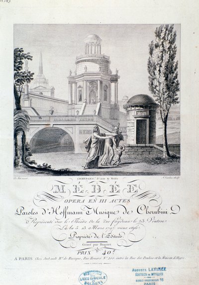 A Médea (3. jelenet), Luigi Cherubini operájának előképe alkotó: Italian School