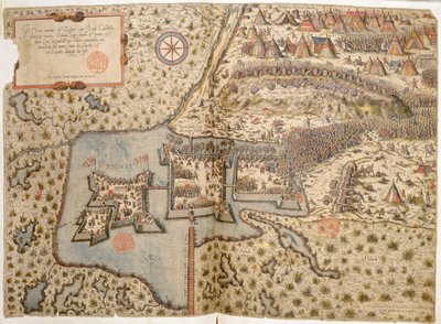 A szigetvári csata általános képe, 1566 alkotó: Italian School