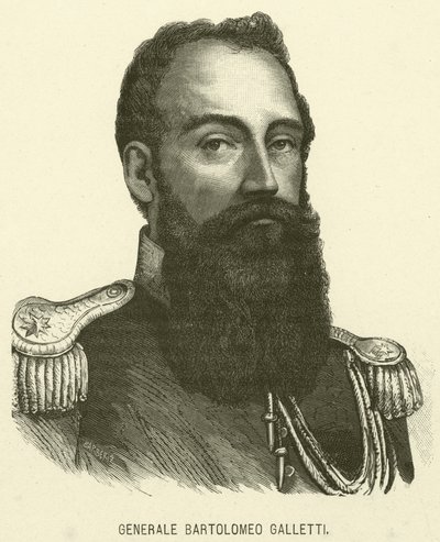 Bartolomeo Galletti tábornok (metszet) alkotó: Italian School