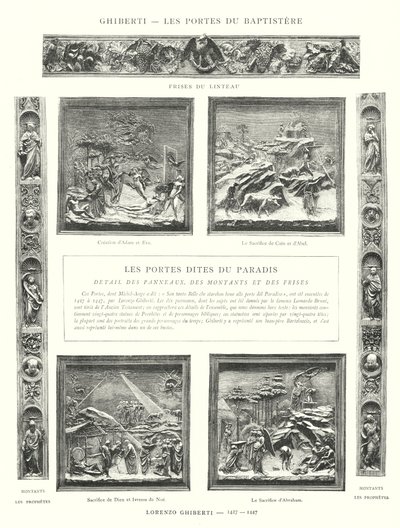 Ghiberti, Les Portes du Baptistere, Lorenzo Ghiberti alkotó: Italian School
