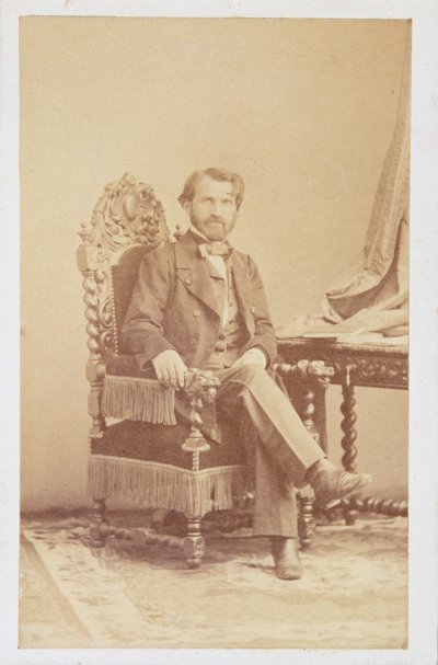 Giuseppe Verdi (1813-1901) 1860 körül (szépia fotó) alkotó: Italian School