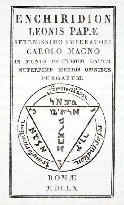 Leó pápa grimoire III alkotó: Italian School