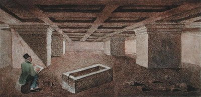 Grotta del Cardinale, Francesco Inghirami (1772-1846) „Etruszk emlékművek” című illusztrációja, Fiesole-ban jelent meg alkotó: Italian School