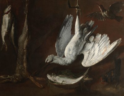 Nyúl, kanalasgém és hal, 1600-as évek közepe alkotó: Italian School