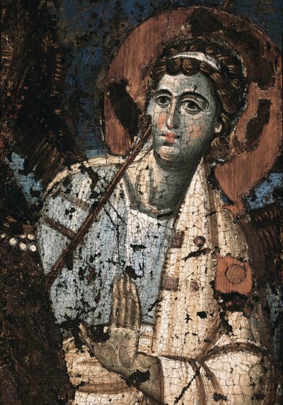 Clemence Szűz ikonja vagy Madonna Theotokos Részlet Festmény egy l