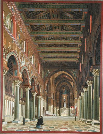 A Duomo di Monreale belseje, Szicília alkotó: Italian School