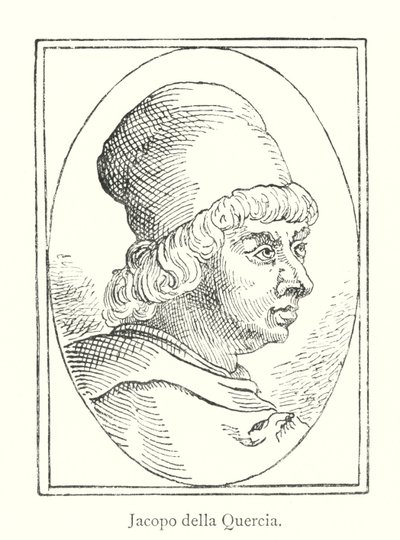 Jacopo della Quercia (metszet) alkotó: Italian School