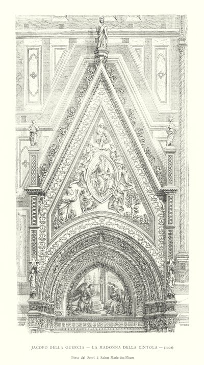 Jacopo della Quercia, Az öv madonnája alkotó: Italian School