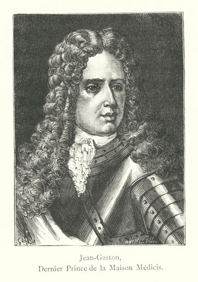 Jean-Gaston, a Medici-ház utolsó hercege (metszet) alkotó: Italian School