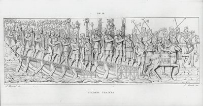 Traianus oszlopa (metszet) alkotó: Italian School