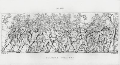 Traianus oszlopa (metszet) alkotó: Italian School