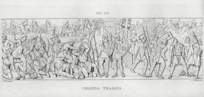 Traianus oszlopa (metszet) alkotó: Italian School