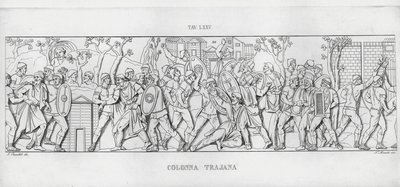 Traianus oszlopa (metszet) alkotó: Italian School