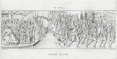Traianus oszlopa, Traianus oszlopa (metszet) alkotó: Italian School