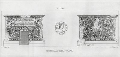 Traianus oszlopa (metszet) alkotó: Italian School