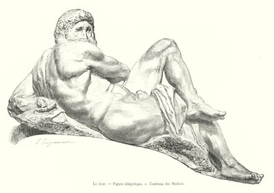 A nap, allegorikus alak, Medici sírja (metszet) alkotó: Italian School