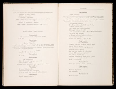 Librettó: Tosca, Giacomo Puccini, Ricordi kiadás, Olaszország alkotó: Italian School