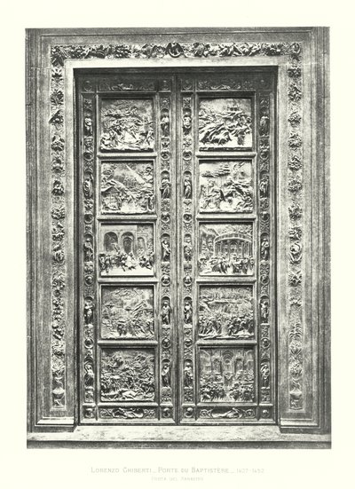 Lorenzo Ghiberti, Porte du Baptistere alkotó: Italian School