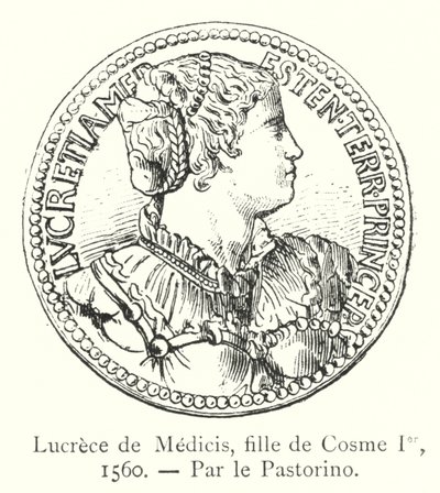 Lucrece de Medici, a Cosme Jer alkotó: Italian School