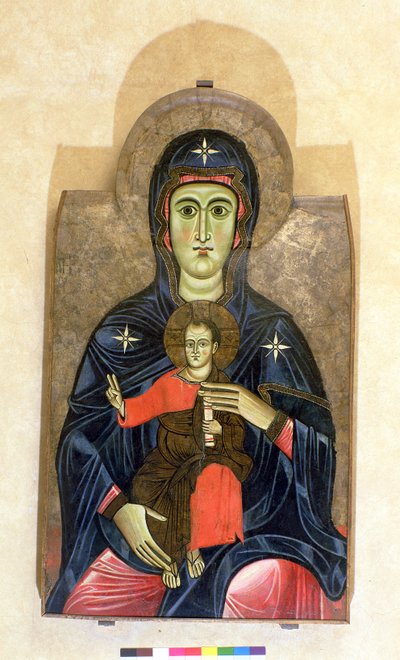 A Szenvedély Madonna (tempera a panelen) alkotó: Italian School