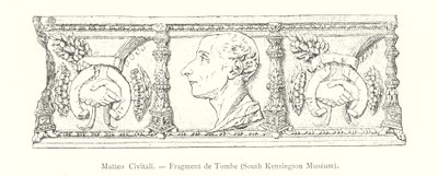 Matteo Civitali, Fragment de Tombe, South Kensington Múzeum (metszet) alkotó: Italian School