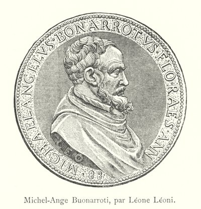 Michel-Ange Buonarroti, Leone Leoni (metszet) alkotó: Italian School