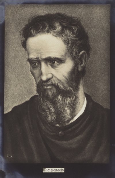 Michelangelo, olasz szobrász, festő és építész (litho) alkotó: Italian School