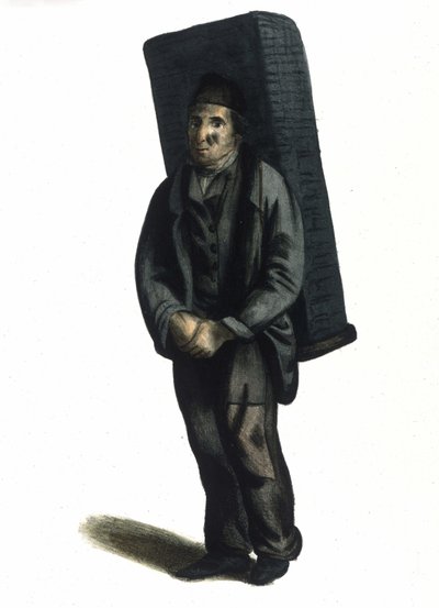 Milánói Metier: utazó szénárus (vagy széngyártó). alkotó: Italian School