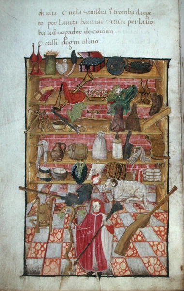 Ms.3368 miniatűr a „Di Artificial Memoria”-ból (vellum) alkotó: Italian School